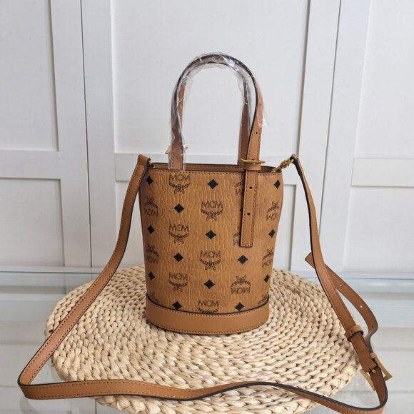 MCM AREN Mini Tote Bag Crossbody Bag Bucket Bag Women's Bag - Picture 3 of 8